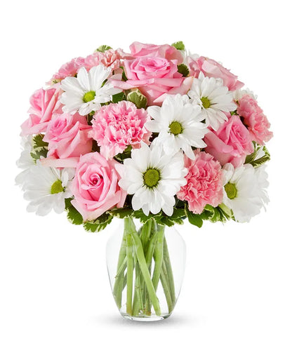 Pastel Rose & Daisy Delight - Same-Day Flower Delivery Jupiter, FL